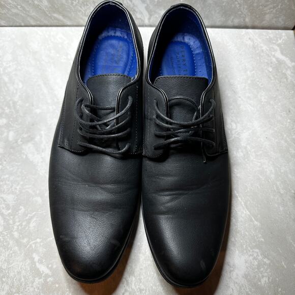 Perry Ellis Portfolio Fairfax black dress‎ shoes Mens size 11.5 ultra foam - Picture 1 of 7